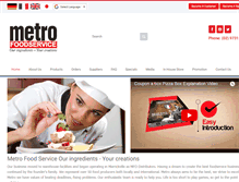 Tablet Screenshot of metrofoodservice.com.au